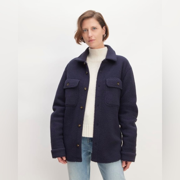 NWT Everlane The ReNew Fleece Everyone Overshirt - Picture 1 of 15